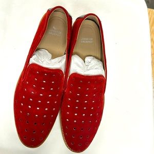 Johnston & Murphy Red suede women’s 9.5 j&m flex sole